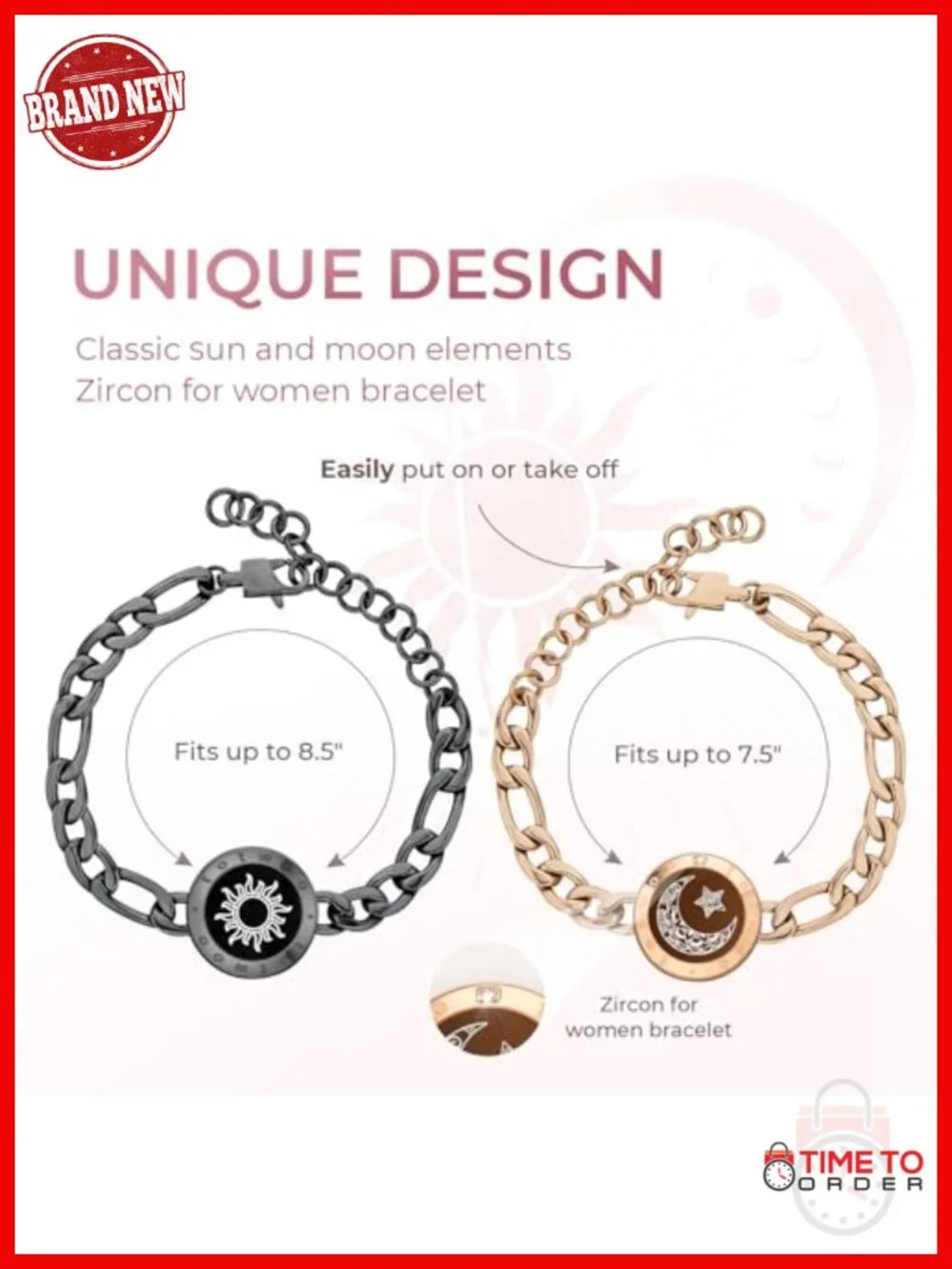 Long Distance Touch Bracelets for Couples, Smart Light & Vibration Love Jewelry
